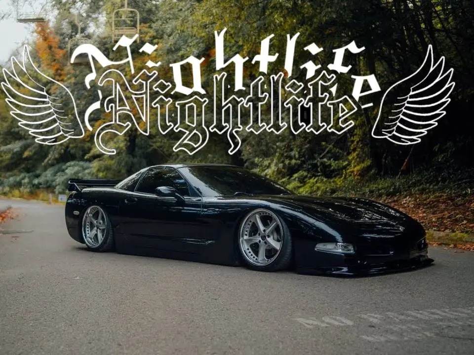 Nightlife Wings 2 Windshield Banner Gothic Style Vinyl Decal for Cars JDM Muscle Easy Install Unique Style Up Your Vehicle