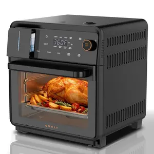 OUNIN Combi Steam Oven Countertop 16QT Capacity 11-in-1 Air Fryer Toaster Oven Combo with Bake, Steam, Roast, Dehydrate, Dual Cook, 90–430°F, Stainless Steel