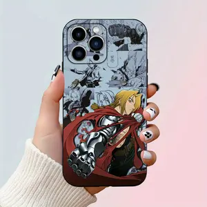 Select The Fullmetal Alchemist As a Present. The Black TPU Case for Iphone Is Adorable, Offers Excellent Lens Protection, And Is Very Durable, Suitable for iPhone 17 16 15 14 13 12 11 Pro Max Plus.