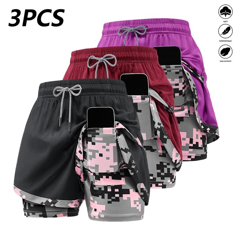 3-pack women’s yoga shorts, fashionable trendy design, with pockets, drawstring waist, running sports shorts, casual athletic shorts for women, suitable for jogging, yoga, tennis, and other activities, can be a great gift for women. 3-pack women’s yoga shorts, fashionable trendy design, with pockets, drawstring waist, running sports shorts, casual athletic shorts for women, suitable for jogging, yoga, tennis, and other activities, can be a great gift for women.