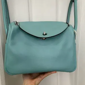 Pre-owned HERMÈS Hermes Lindy Green Shoulder Bag