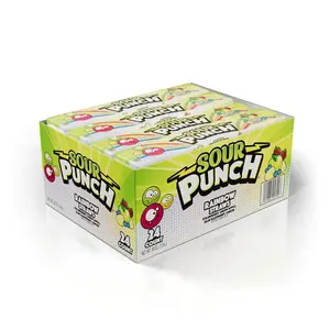 Rainbow Sour Straws 2 Ounce Pack of 24 Classic Flavored Candy