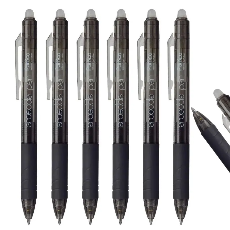 Set of 6,Eraser Gel Pens, Medium Point 0.7mm Eraseable Pens, Perfect for Drawing & Writing,  Ideal for Planners & Note-Taking, Art Supplies, Writing Stationery, Writing Tools, Erasable Gel Pens