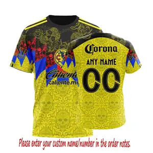 LIGA MX Club America Shirt 3D Personalized 2025-26 Home Dia De Muertos Design For Toddler - Youth And Adult