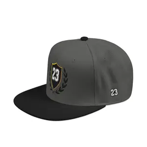 Embroidered Shield Snapback Hat — Classic Crest Cap with Laurel