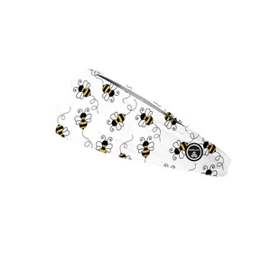 RAVEbandz The Pro - Wide Stretch Headband (Bees)