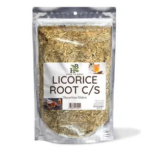 Herb To Body Licorice Root C/S | Cut & Sifted | Glycyrrhiza Glabra | Wildcrafted | 4oz Herb To Body Licorice Root C/S | Cut & Sifted | Glycyrrhiza Glabra | Wildcrafted | 4oz