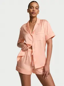Victoria's Secret Signature Satin Short Pajama Set