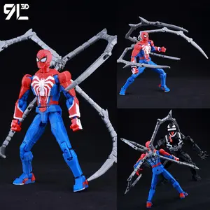 9L3D Printed Dummy 13  Spider-Man's Second-generation Spider Claws Anime Multi-Jointed Toys Action Figures Mannequin Model Gifts