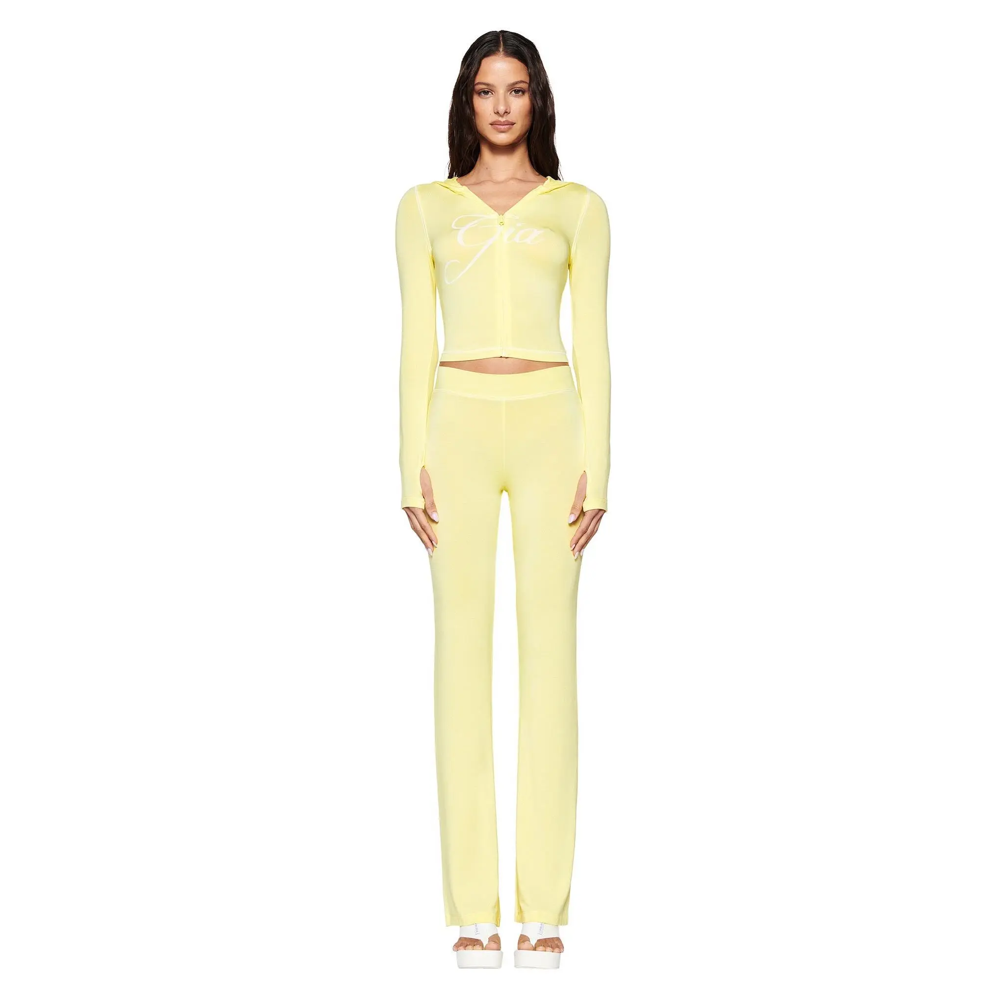BLARE HOODIE - YELLOW : PALE YELLOW