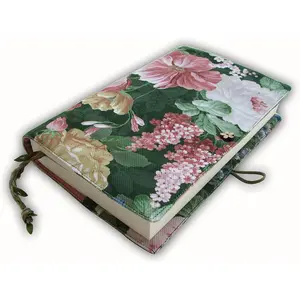 Book Sleeve Cover - Fabric Novel for Adult Books Cover for Paperback, Flower Spring , Washable Book Protector - Padded Case for Novel 5.5 x 8.2 x 1.6