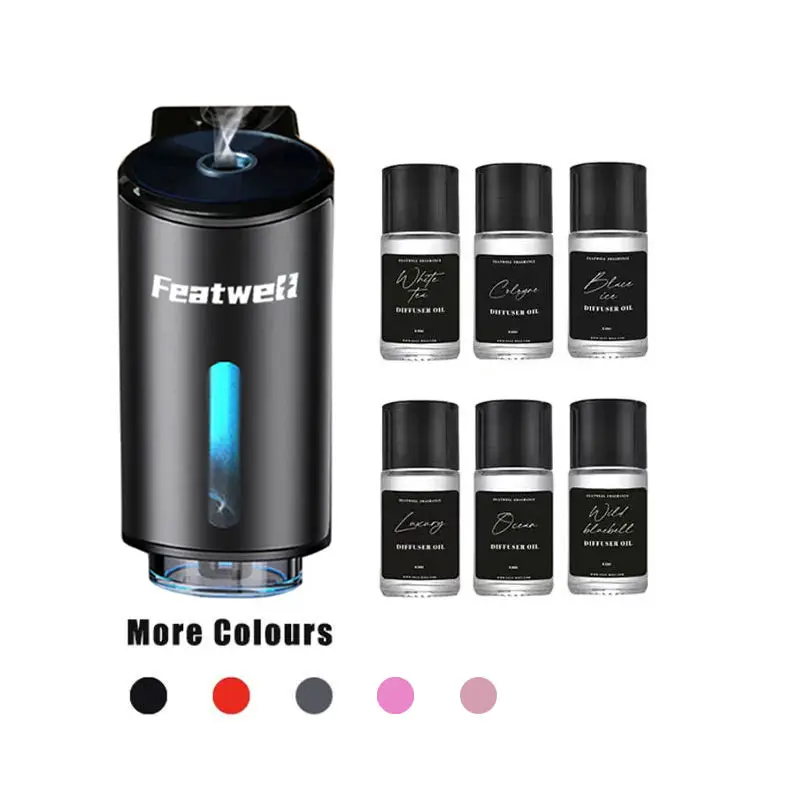 Featwell Car Air Fresheners - 3/6*10ML Natural French Perfume - Portable Waterless Car Diffuser - Long-Lasting Aromatherapy , Gift Sets Scent Scented