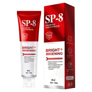 2PCS SP-8 Toothpaste, SP-8 Probiotic Whitening Toothpaste, for Fresh Breath, Protects Teeth & Oral Health, Rich Foam & Easy Rinse, Deep Cleaning Care