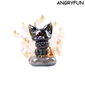 ANGRYFUN Nine-Tailed Fox Spirit Legend Blind Box Figurine, Fox Action Figure Desk Ornament, Cute Collectible Toy, Birthday Gift for Kids and Women outdoorfun