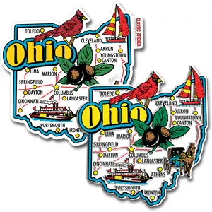 Ohio Jumbo State Magnet & Sticker Set by Classic Magnets