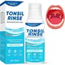 Adults' Natural Alcohol-Free Oral Mouthwash - Bad Breath Killer, Breath Care Mouthwash for Tonsil Stone Removal, Dry Mouth, Daily Care, Convenient Design Oral Cleanser (Single Item)