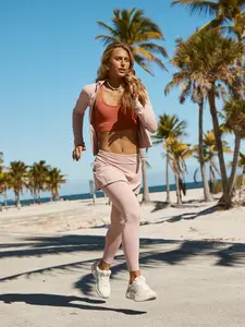 Delfina Leggings w/Skirt- Pale Mauve