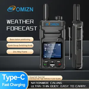 OMI T6 walkie talkie 4g cellular network 5000 miles nationwide long range distance POC radio 2 way lightweight portable security contruction