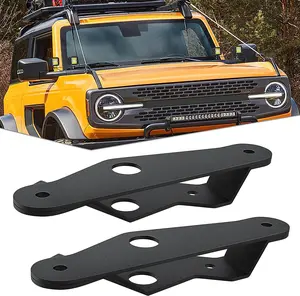 Nilight 2PCS Lower Windshield Hinge Mounting Brackets Dual A-Pillar Brackets for Offroad LED Fog Light Pods for 2021 2022 2023 2024 2025 2026 Ford Bronco, Car Accessories, Auto Parts Accessories