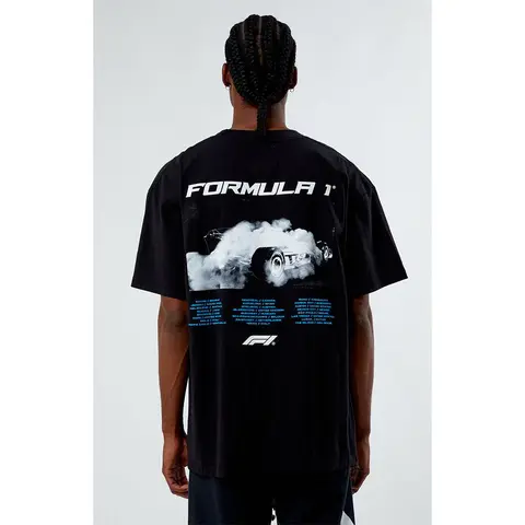 Formula 1 Men's x PacSun Burnout Oversized T-Shirt - Multicolor