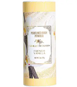 French Vanilla Scented Talc-Free Body Powder, Perfumed Dusting Powder, Camille Beckman 3 Ounce