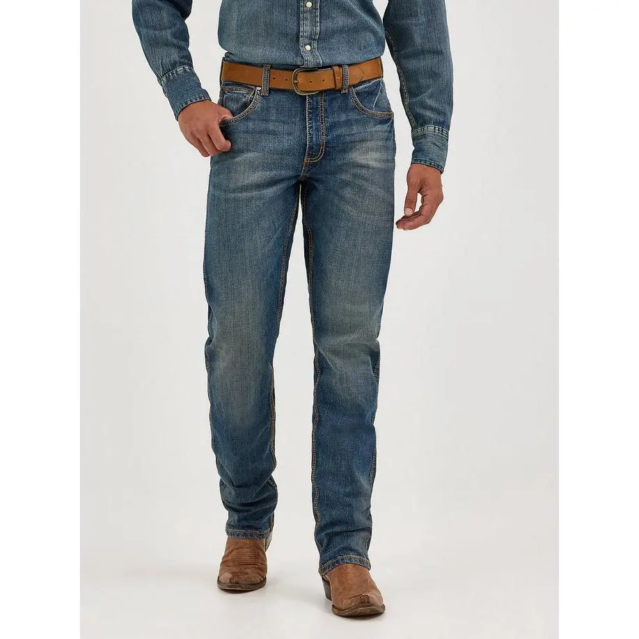 Wrangler Mens Retro Slim Straight Jeans -Bozeman