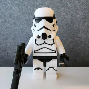 3D Printed Storm Soldier Big Bricks Art Piece - 9 inch