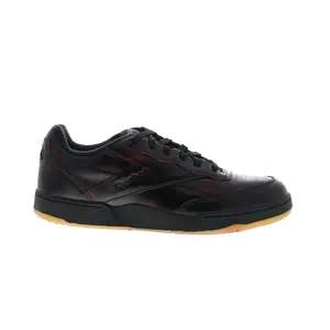 Reebok BB 4000 II Mens Red Leather Lace Up Lifestyle Sneakers Shoes