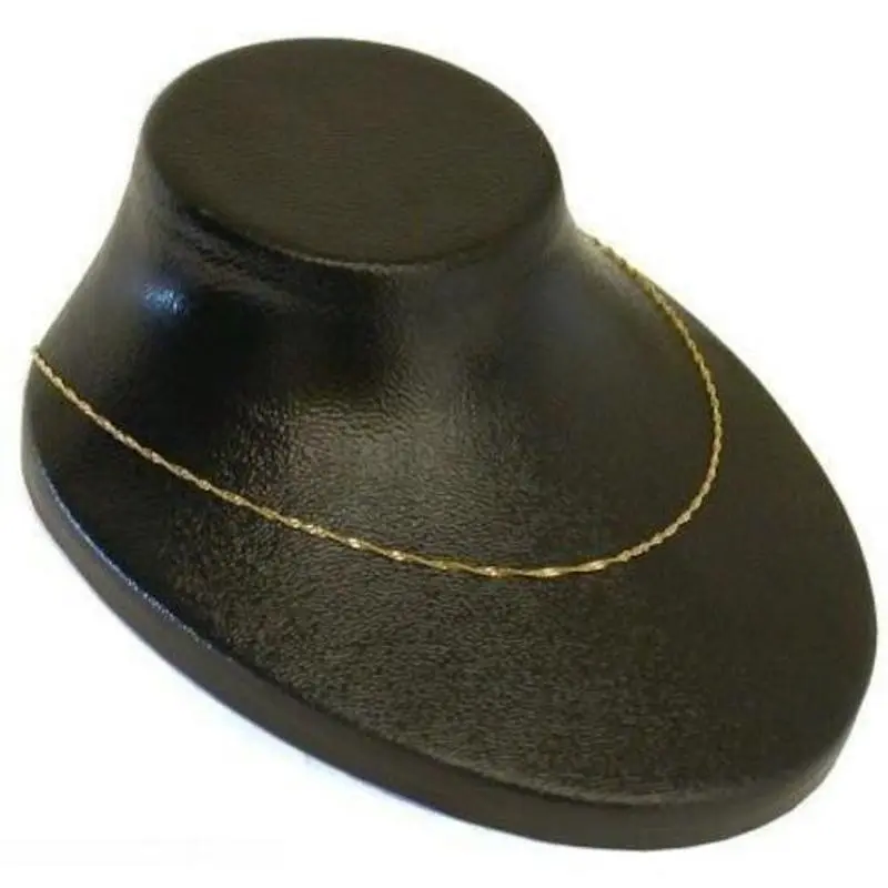 Black Plastic Necklace Bust Display Chain Holder Showcase