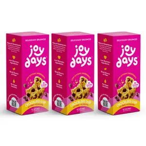 Joydays Chocolate Chip Cookies (3 Boxes) – 30 Soft-Baked Cookies | Low Sugar, High Fiber Protein Snack, Low Glycemic Treat for Everyday Snacking
