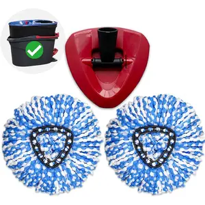 ?3-Pack?Cedar Mop ,  Fit for O Cedar Rinse Clean Mop Replace , 2 Ultra-Absorbent Microfiber Mop Refills with 1 Base for Floor & Wall Cleaning