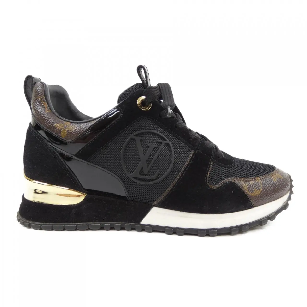 Pre-owned Louis Vuitton Calfskin Small Leather Goods Run Away Line Sneakers