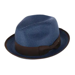Epoch Hats Company Men's Fedora with Contrast Band and Trim