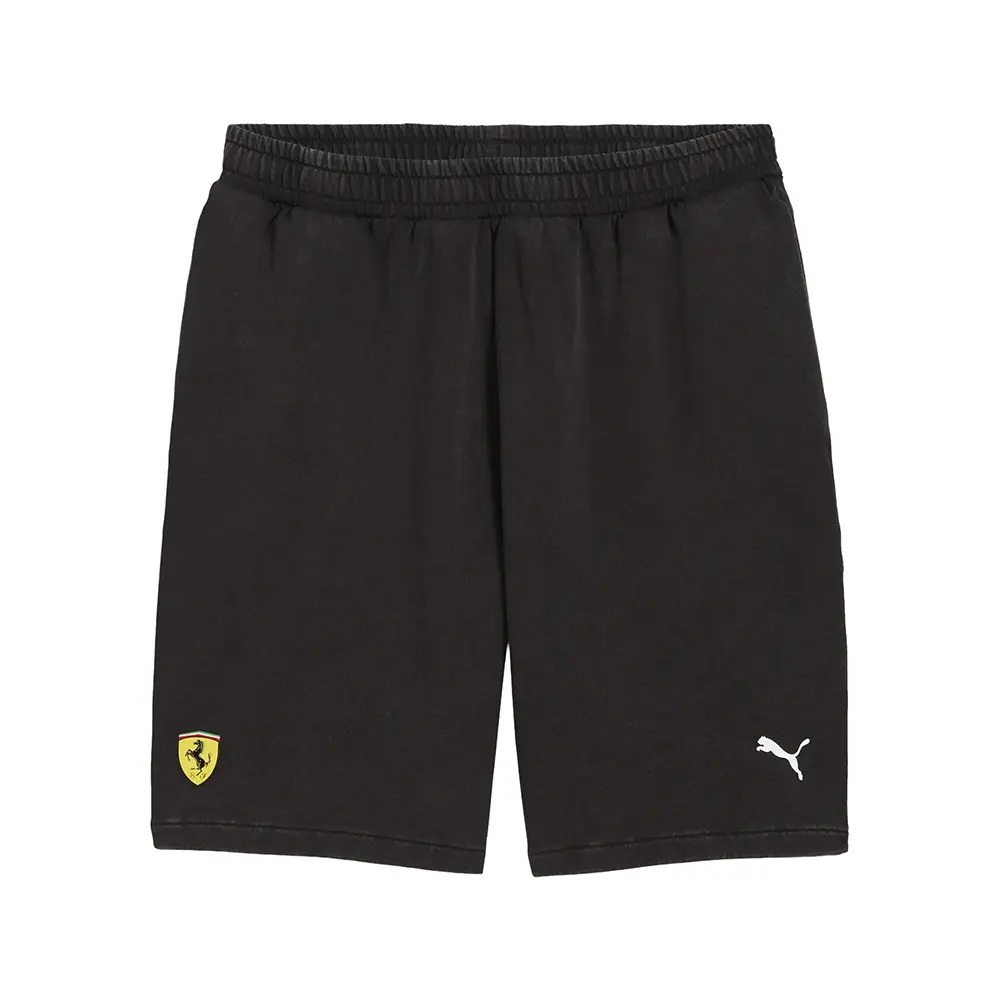 PUMA Mens Scuderia Ferrari Sportswear Sweat Shorts Casual Bottoms Casual - Black