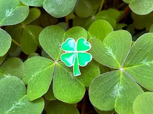 4 Leaf Clover DnD Enamel Pin