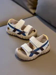 Baby Sporty Sandals, Magic Tape Closure, Anti-Slip Rubber Sole, Breathable Mesh, Protective Toe, Ideal for Toddlers, Summer