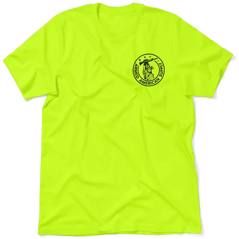 Jobsite Safety - Hi Visibility Safety Yellow Work T-Shirt Jersey Menswear For Blue Collar Workers Funny, Sarcastic | Graphic Tees Apparel Short sleeve