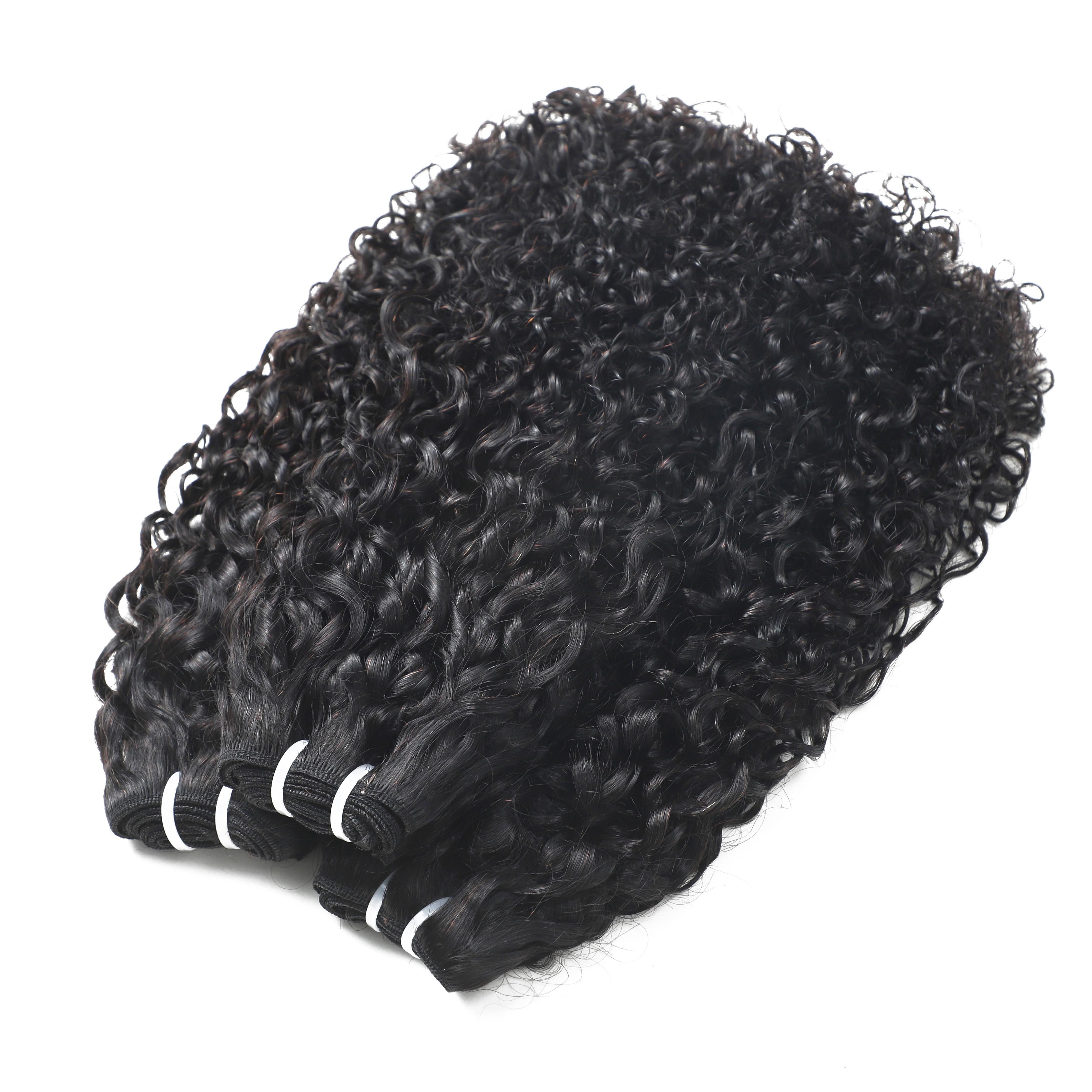 Karlami Loose Deep Wave 3/4  Bundles Human Hair Body Wave 12A Unprocessed Brazilian Virgin Hair Straight Bundles Human Hair Deep Wave Burmese Curly Bundles  with 5x5 Closure Human Hair Bundles for Women Natural Black Tangle Free