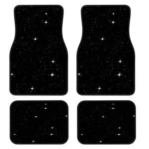 4-Piece Star Series Print Car Floor Mats Set, Universal Fit for All Vehicle Types, Stylish Interior Accessories, Car Accessory, Easy Clean, Comfortable & Protective