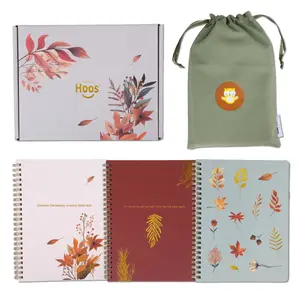 Autumn Harvest Spiral Notebook Gift Set with Bag and Box