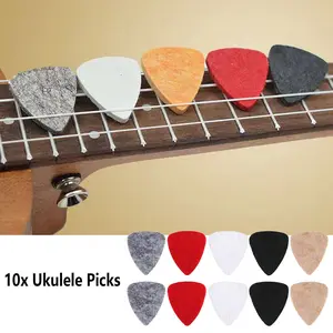 10 pieces of ukulele picks, UK wool felt picks, universal for ukulele, nylon string picks for four-string guitar
