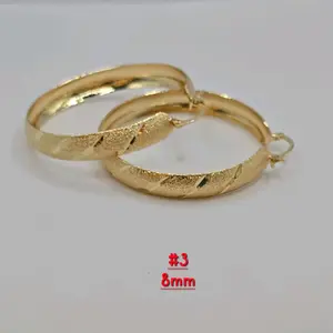 HOOPS EARRINGS #3 gold-plated gold color beautiful style