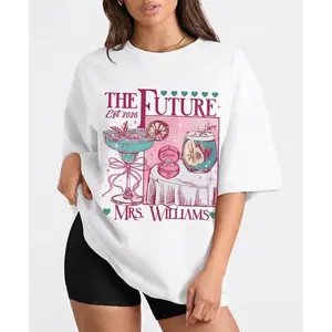 Bride To Be Tee  Custom Future Mrs Shirt, Newly Engaged Gift For Her, Engagement Gift, In My Engaged Era Shirt Garment Crewneck