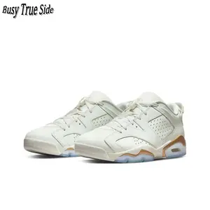 Off-White Low-Top Basketball Sneakers with Gold Accents, Smooth Leather Upper, Minimalist Retro Design, Translucent Ice Outsole, Stylish Footwear for Sports & Casual Outfits