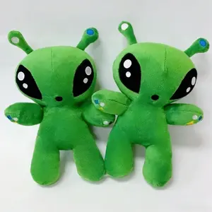 Green Alien Plush Toy Anime Tentacled Horn Alien Monsters Plushie Doll for Boys Girls Cute Soft Stuffed Throw Pillow Gifts
