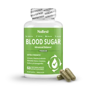 NuBest Blood Sugar Balance – Metabolic Support, Energy & Immunity, 60 Vegan Capsules Healthcare Vitamin