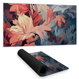 MWW C1DM15310U6E1E 16 x 32 in. Silent Charm - Turquoise Desk Mat for Home Decor - Stylish & Functional