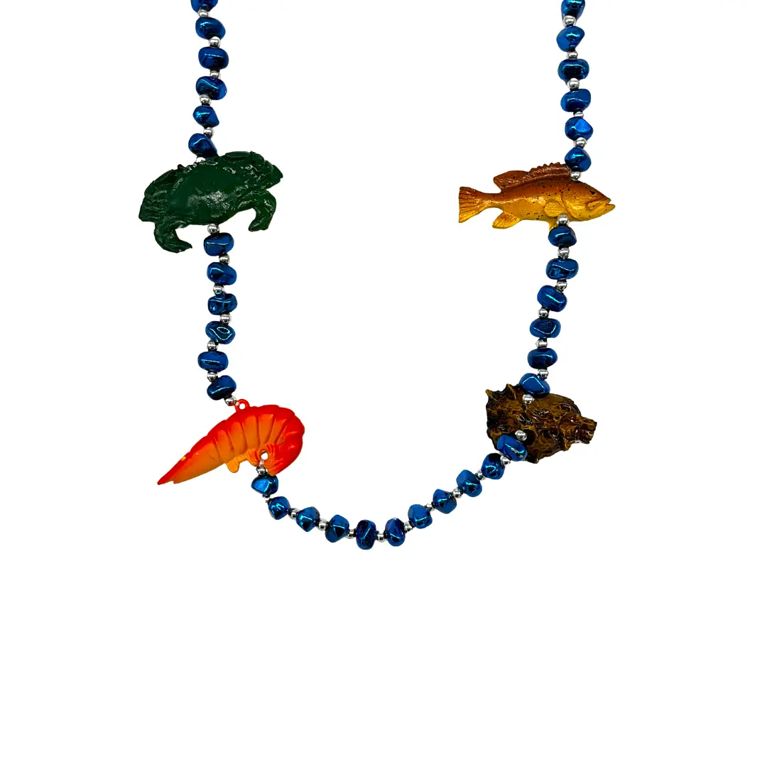 42" Crab, Fish, Shrimp and Clam Necklace (Dozen)