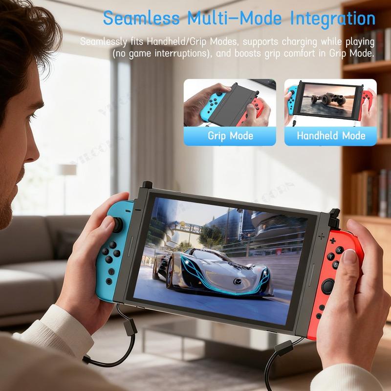 Magnetic RGB Joycons Game Controller for Switch 2 Joypad with Wrist Strap NS2 Gaming Joycon Lanyard Grip Switch Accessories