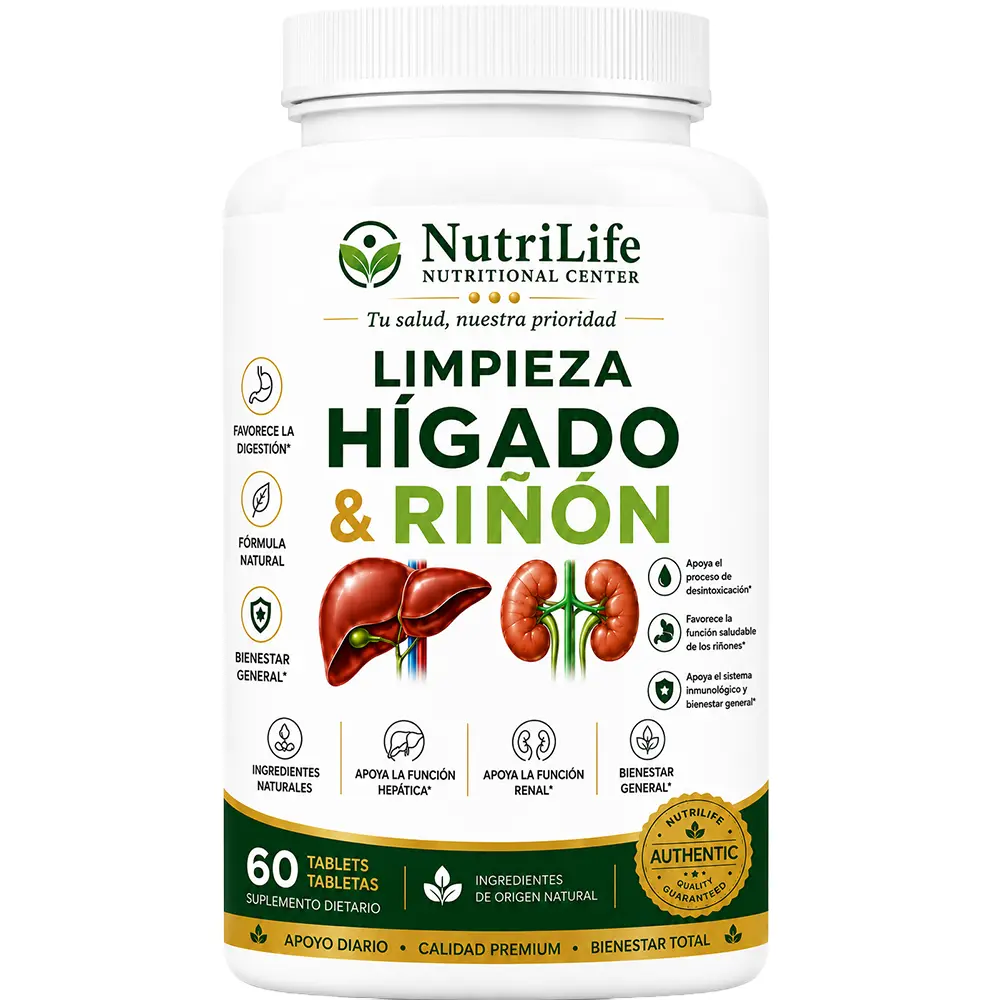 Limpieza Hígado y Riñón, Natural Detox Cleanse, 60 Tablets Herbal Supplement, Health, Natural Supplements